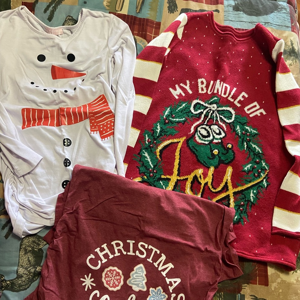 Maternity Christmas Tops